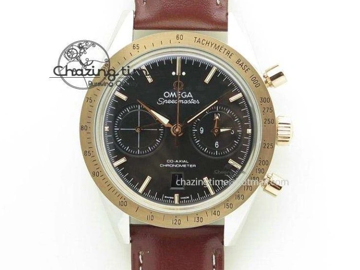 0115 Planet Ocean Master Chrono 45mm SS OM 1:1 Best Edition Black Dial Orange 12 On Rubber Strap A Durable 8169